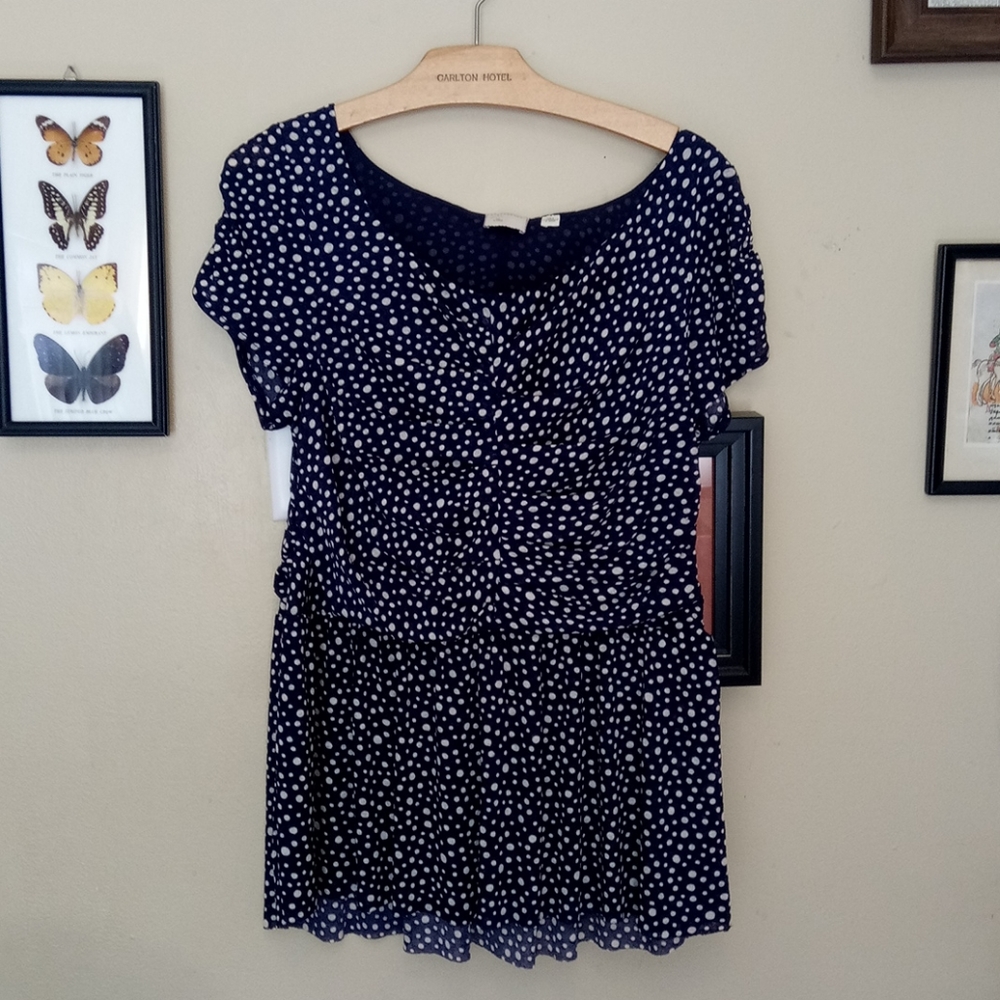 Peplum style stretch top from Anthropologie